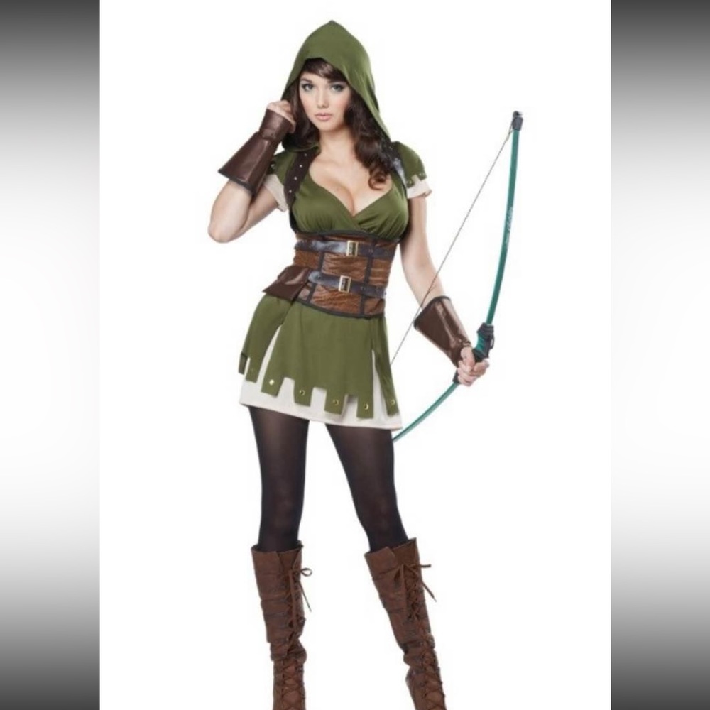 New in Packaging Spirit Halloween Adult Women’s Miss Robin Hood Costume Medium